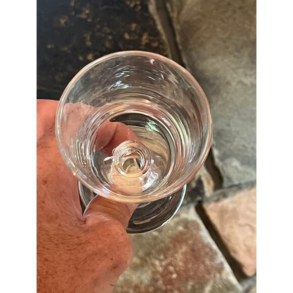 Set of 5 Vintage Lenox Clear Glass Drinking Goblets. Barware. Decor - Picture 5 of 8